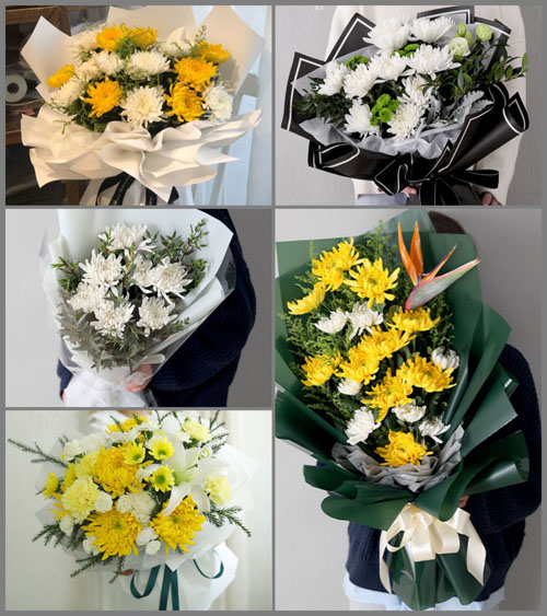 广东东莞市大岭山镇白事花束代送